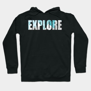 Explore- Mountains and galaxy sky- Gifts- Laptop Sticker- Cute Nature Hoodie